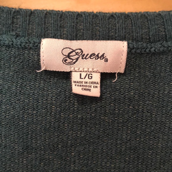 Green Guess Sweater - Picture 3 of 5